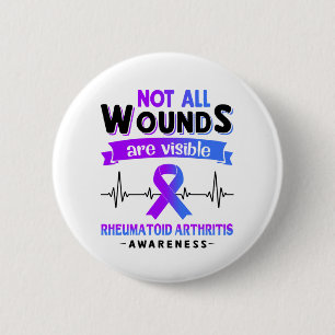 Rheumatoid Arthritis Awareness Month Ribbon Gifts 2 Inch Round Button