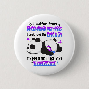 Rheumatoid Arthritis Awareness Month Ribbon Gifts 2 Inch Round Button