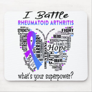 Rheumatoid Arthritis Awareness Month Ribbon Gifts Mouse Pad