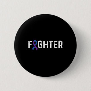 Rheumatoid Arthritis Awareness Ribbon Ra Fighter  2 Inch Round Button