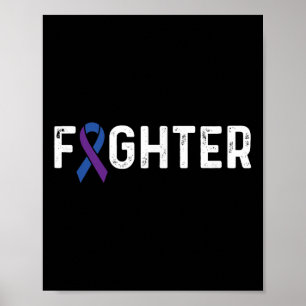 Rheumatoid Arthritis Awareness Ribbon Ra Fighter  Poster