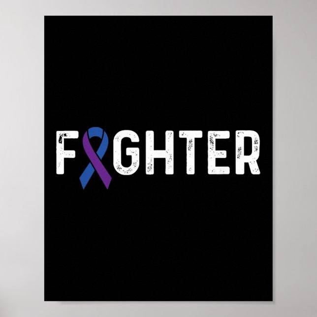 Rheumatoid Arthritis Awareness Ribbon Ra Fighter  Poster (Front)