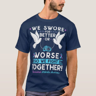 Rheumatoid Arthritis Awareness Spouse Husband Wife T-Shirt
