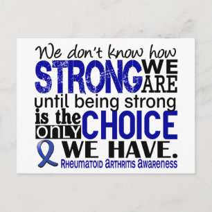 Rheumatoid Arthritis How Strong We Are Postcard