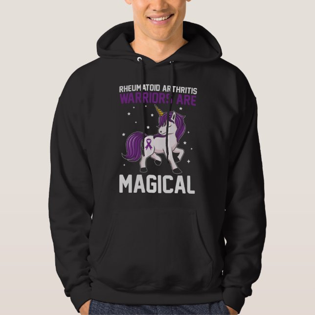 Rheumatoid Arthritis Warriors Are Magical Awarenes Hoodie (Front)