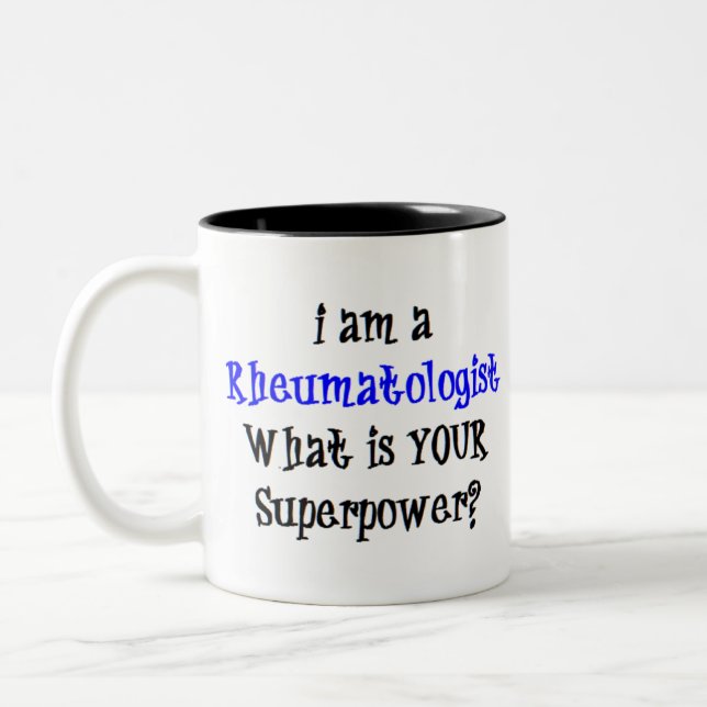 rheumatologist Two-Tone coffee mug (Left)