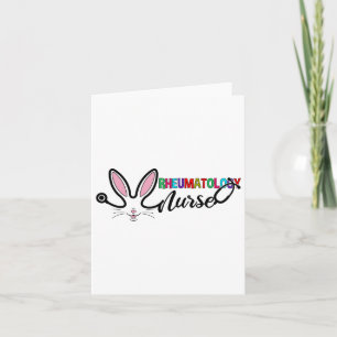 Rheumatology Nurse Bunny Easter Stethoscope Nursin Card