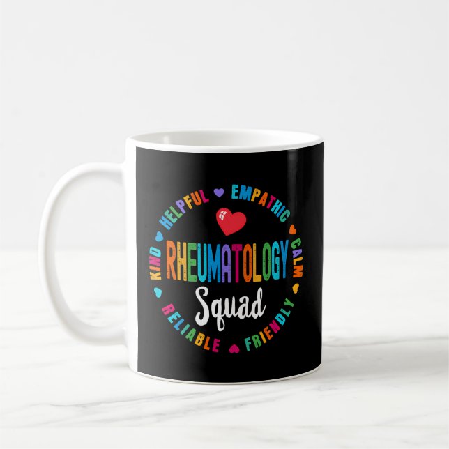 Rheumatology Squad Nurse Team Registered Nursing Coffee Mug (Left)
