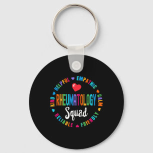 Rheumatology Squad Nurse Team Registered Nursing Keychain