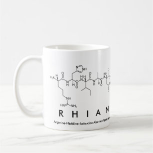 Rhian peptide name mug