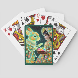 RHIANNA ~ EASTER BUNNY GIFT EGGS ~ PLAYING CARDS
