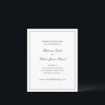 Rhianna Traditional Wedding Save the Date<br><div class="desc">Traditional style wedding save the date featuring a simple and minimal design with your names in an elegant script and your event details in a classic serif font.</div>