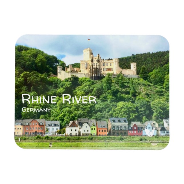 Rhine River - fridge magnet by Velvet Escape (Horizontal)