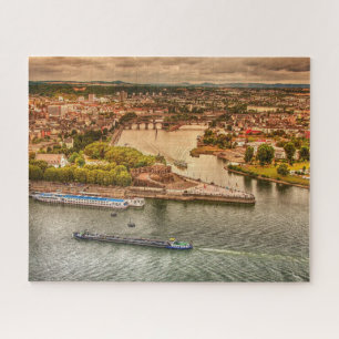 Rhine River, Germany Beautiful View  Jigsaw Puzzle