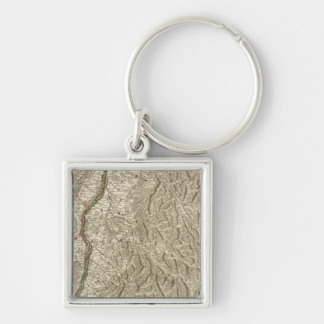 Rhine River Valley, France Keychain (Front)