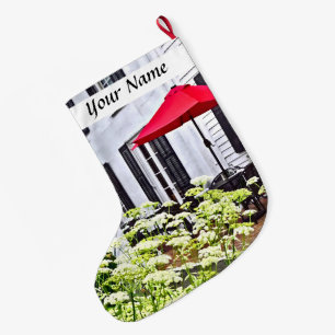 Rhinebeck NY - Outdoor Seating Large Christmas Stocking