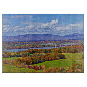 Rhinecliff Bridge in the fall Cutting Board