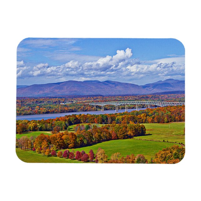 Rhinecliff Bridge in the fall Magnet (Horizontal)