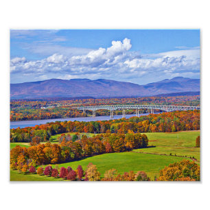Rhinecliff Bridge in the fall Photo Print