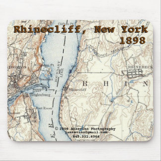 Rhinecliff Historic Map mousepad