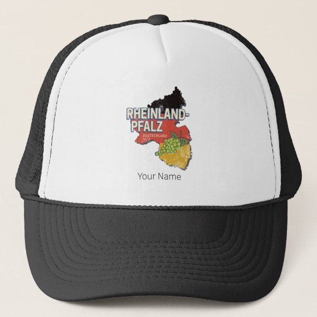 Rhineland-Palatinate Germany Federal State RLP Trucker Hat (Front)