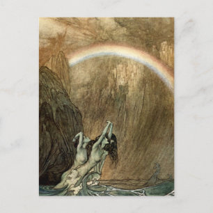 Rhinemaiden from Wagner’s “Ring” by Arthur Rackham Postcard