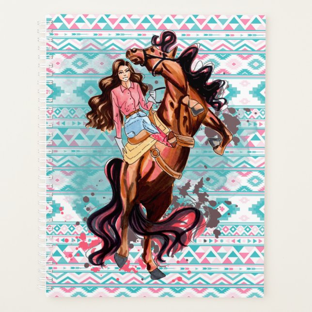 Rhinestone Cowgirl Horloger Planificateur à thème (Devant)
