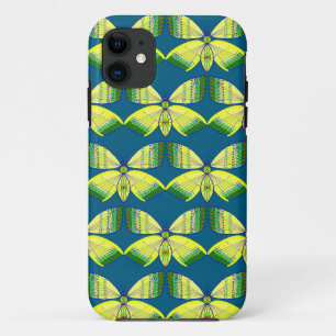 rhinestone-inspired geometric butterfly iPhone 11 case