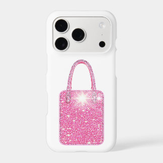 Rhinestone Pink Handbag iPhone Case | Y2K Glam