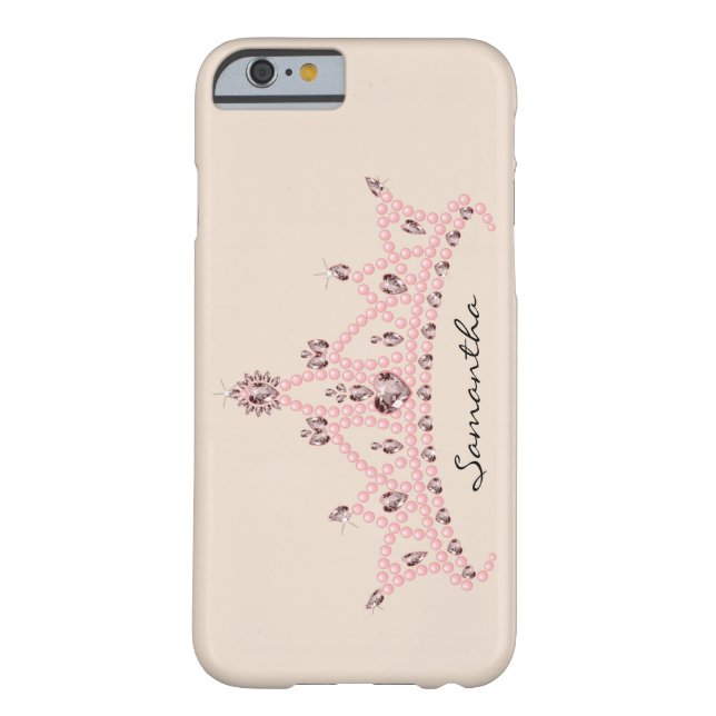 Rhinestone Tiara iPhone 6 Case (ivory) (Back)