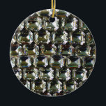 Rhinestones Ceramic Ornament<br><div class="desc">romantic vintage elegant rhinestones</div>