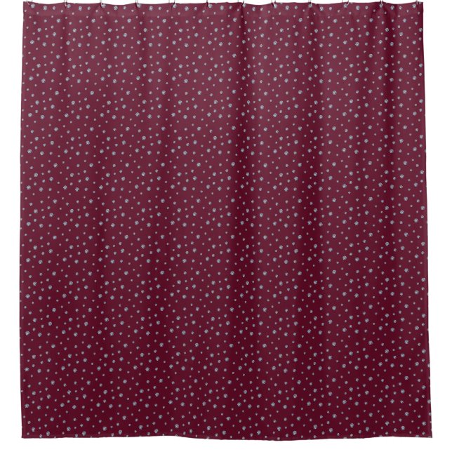 Rhinestones on dark red (Front)