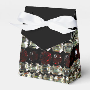 Rhinestones - vintage jewellery favor box