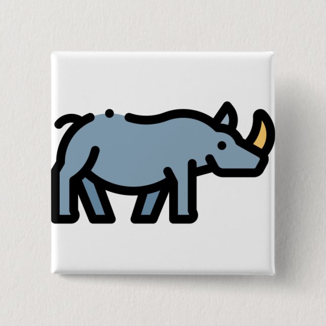 Rhino 2 Inch Square Button (Front)