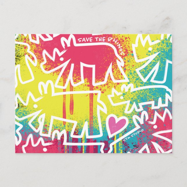 Rhino Art 3 Postcard (Front)