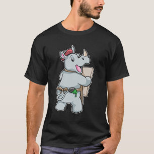 Rhino at Painting with Colors T-Shirt