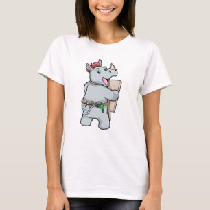 Rhino at Painting with Colours T-Shirt