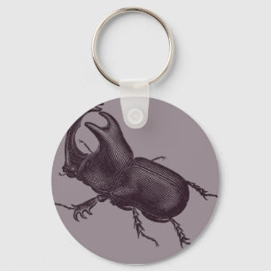 Rhino Beetle, Scarabeus Chorinaeus Keychain