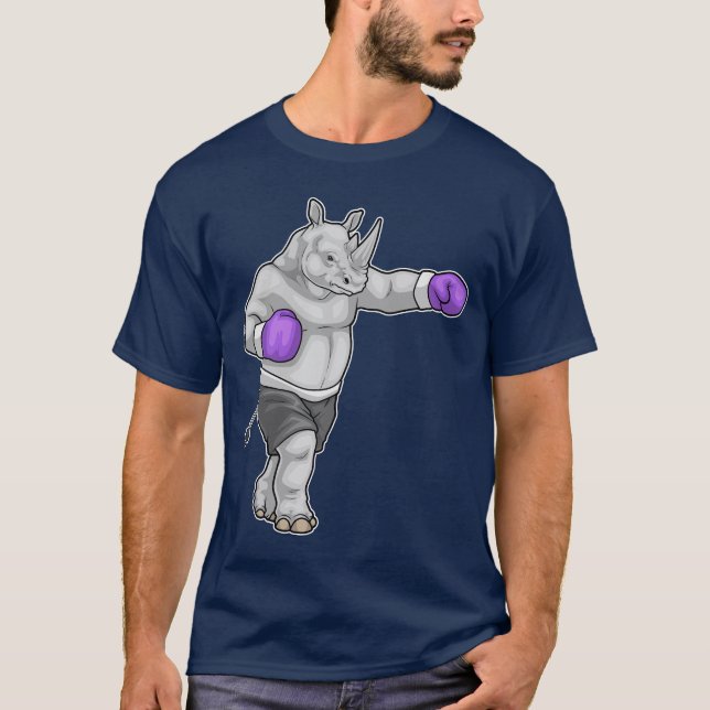 Rhino Boxer Boxing gloves Boxing T-Shirt (Front)