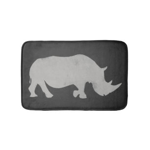 Rhino Chalkboard Bath Mat