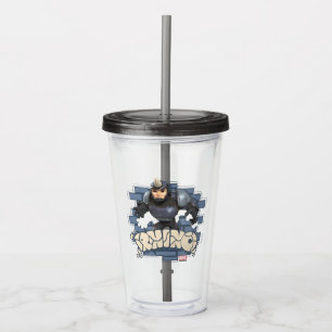 Rhino Character Badge Acrylic Tumbler