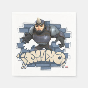 Rhino Character Badge Napkin