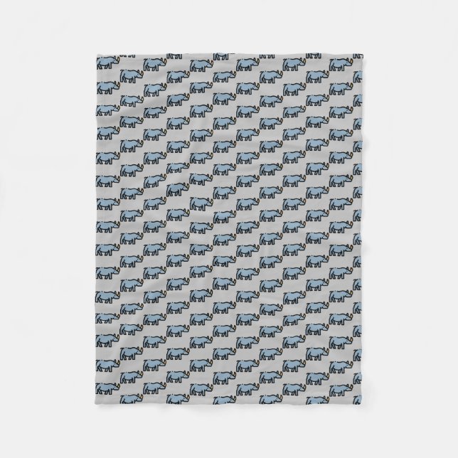 Rhino Fleece Blanket (Front)