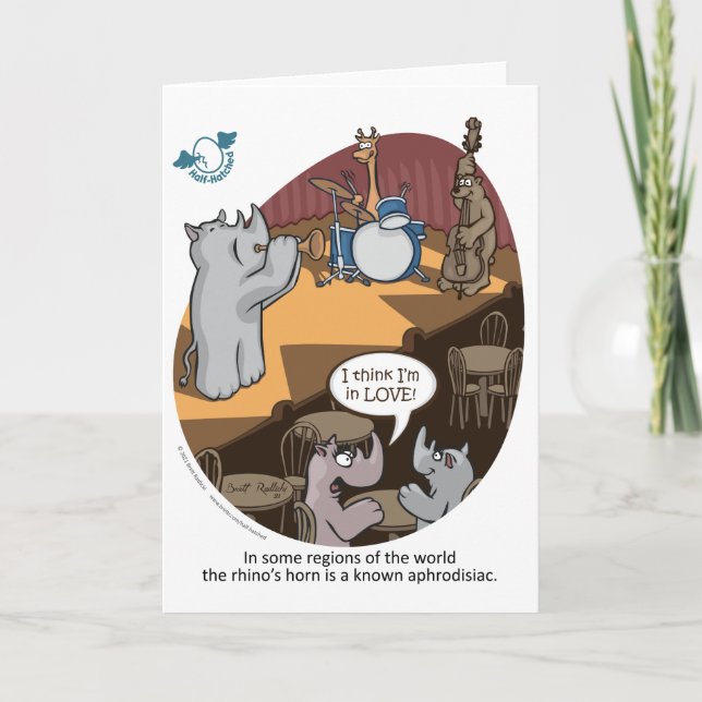 Rhino Greeting Card (Front)