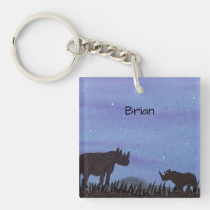 Rhino Keychain