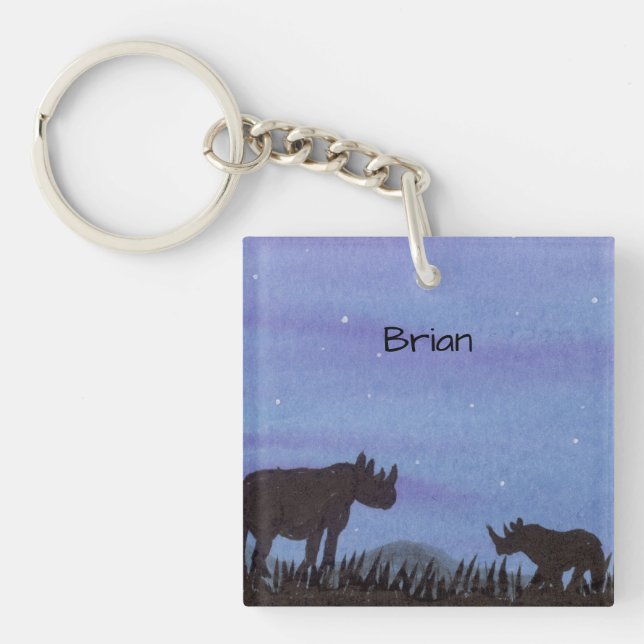 Rhino Keychain (Front)