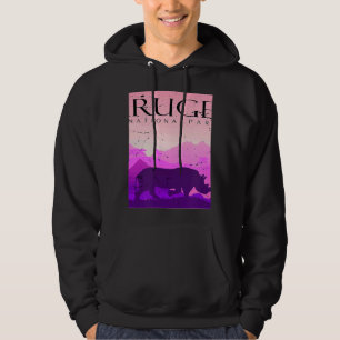 Rhino Kruger National Park Safari Africa Big Five Hoodie