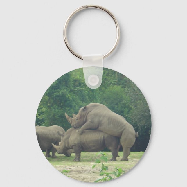 Rhino Love Keychain (Front)