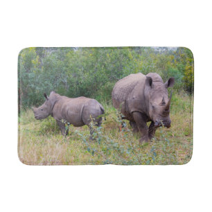 Rhino Mom and Baby bath mat