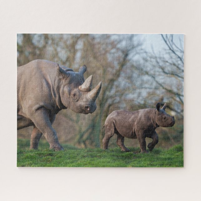 Rhino Motherhood Jigsaw Puzzle (Horizontal)